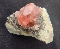 21.7 G RHODOCHROSITE CLUSTER ON MANGANESE