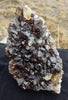 213.2 G SPHALERITE AND CALCITE CRYSTALS ON DOLOMITE