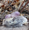 65.9 G ETCHED AMETHYST ON QUARTZ