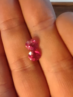 3.55 CT HOT PINK SAPPHIRE PAIR