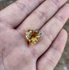 11 ct BEAUTIFUL GOLDEN CITRINE WITH CERTIFICATION FROM OLD COLLECTION