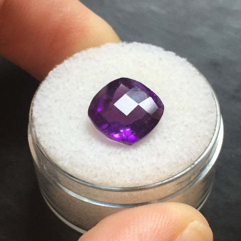 4.25 CT MODIFIED SQUARE AMETHYST - Blaze-N-Gems