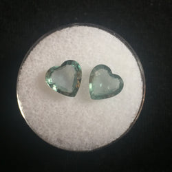 3.15 ct CUSTOM HEART UNTREATED MONTANA SAPPHIRE PAIR - Blaze-N-Gems