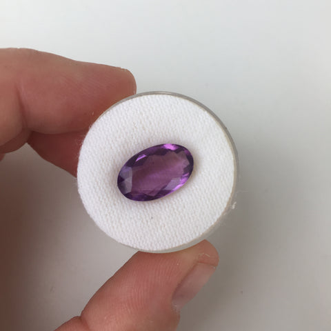 LONG OVAL 4.45 CT AMETHYST - Blaze-N-Gems