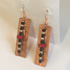 BEADED COPPER CUSTOM EARRINGS - Blaze-N-Gems