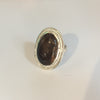 PETRIFIED WOOD FROM MONTANA IN STERLING SILVER RING. - Blaze-N-Gems