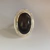 PETRIFIED WOOD FROM MONTANA IN STERLING SILVER RING. - Blaze-N-Gems