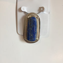 LAPIS LAZULI IN .925 STERLING SILVER CUSTOM PENDANT - Blaze-N-Gems