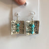 .925 STERLING SILVER EARRINGS WITH TURQUOISE - Blaze-N-Gems