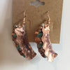 BEADED TURQUOISE AND COPPER EARRINGS - Blaze-N-Gems