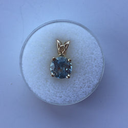 1.65 CT ICY BLUE MONTANA SAPPHIRE PENDANT - Blaze-N-Gems