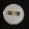 1.57 TCW STEEL BLUE SAPPHIRE EARRINGS IN 14K GOLD - Blaze-N-Gems