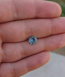 2.06ct ROUND LIGHT BLUE TO MEDIUM TEAL COLOR CHANGE MONTANA SAPPHIRE