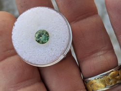 1.58ct. Unheated river green sapphire. - Blaze-N-Gems