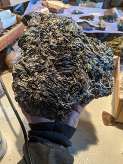 10lb COVELLITE SPECIMEN. BUTTE MONTANA LEONARD MINE. D