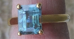 SAPPHIRE RING, 18 KT. YELLOW GOLD 3.22 CT SAPPHIRE - Blaze-N-Gems