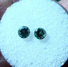 .80 TCW. LIGHT TEAL COLOR SET OF SAPPHIRES 4.1 MM. ROUND - Blaze-N-Gems