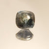 2.24 SQUARE BLUE BUFF TOP FACETED BOTTOM - Blaze-N-Gems