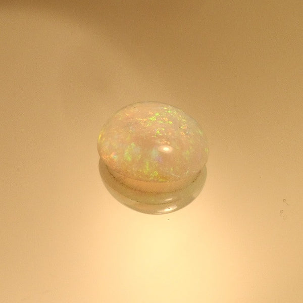 3.75 CT WHITE ROUND OPAL FIRE BALL - Blaze-N-Gems