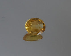 1.32 CTS. BRILLIANT YELLOW GOLD OVAL CUT MONTANA SAPPHIRE - Blaze-N-Gems