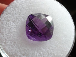 3.67 cts. CUSHION CUT DEEP PURPLE AMETHYST - Blaze-N-Gems