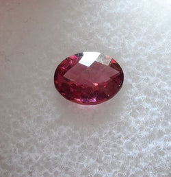 1.11 CTS. FANCY CHECKERBOARD OVAL CUT PINK/PURPLE MT. GARNET - Blaze-N-Gems