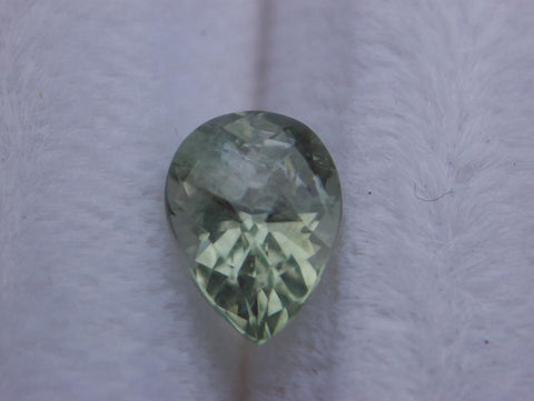 .90 CTS. NATURAL LIGHT GREEN SAPPHIRE PEAR CUT - Blaze-N-Gems