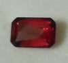 1.80 CTS. BEAUTIFUL EMERALD CUT DARK RED MONTANA GARNET - Blaze-N-Gems