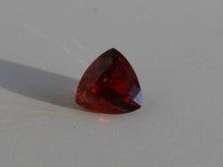 .50 CT.TRILLION CUT BURNT RED/ORANGE MONTANA GARNET - Blaze-N-Gems