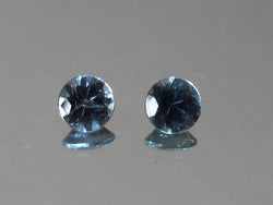 .60 TCW. .30 ct ea., BEAUTIFUL BLUE MATCHING PAIR - Blaze-N-Gems